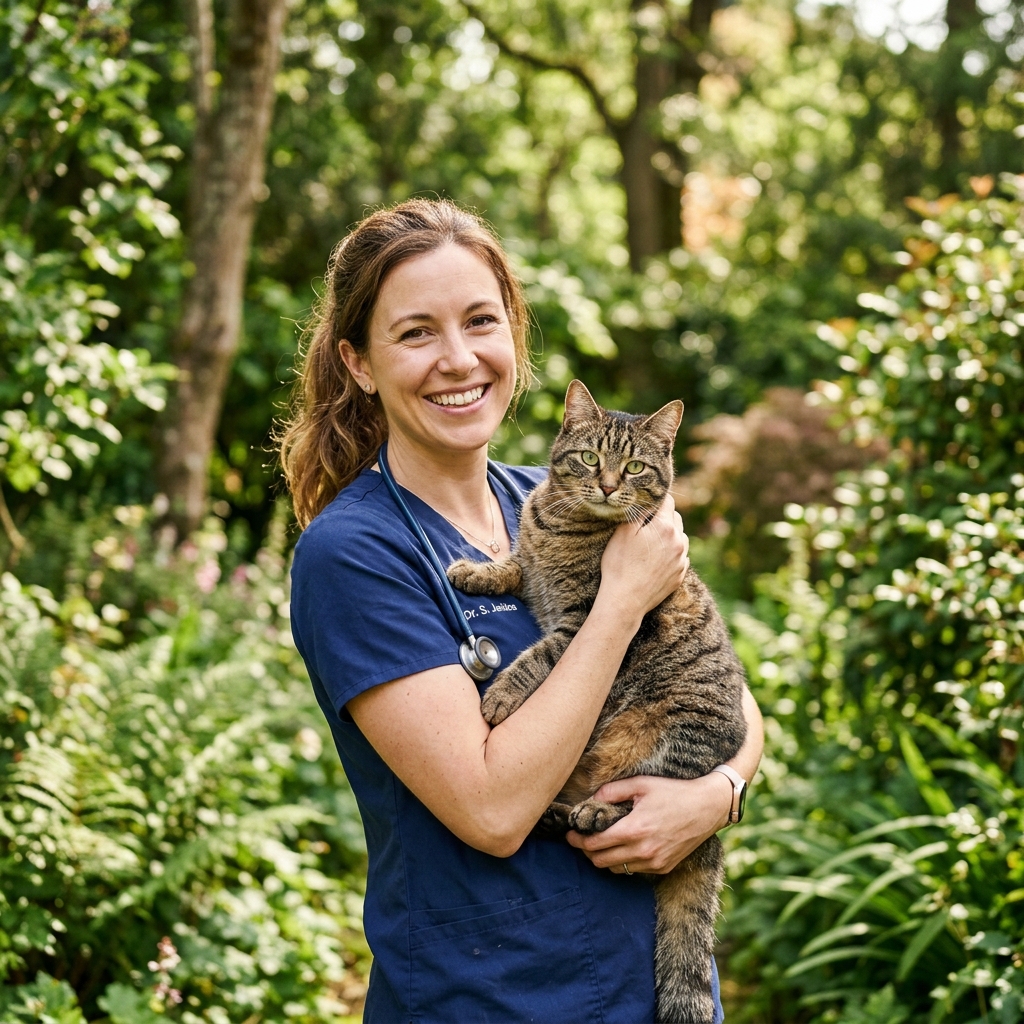 Veterinaria en Uruguay con gato